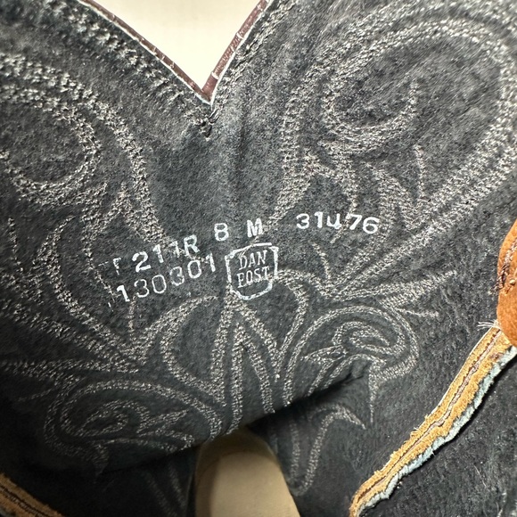 **SOLD**Vintage Dan Post Women’s 8M Brown Cowboy Boots Classic Western Leather - Picture 9 of 9